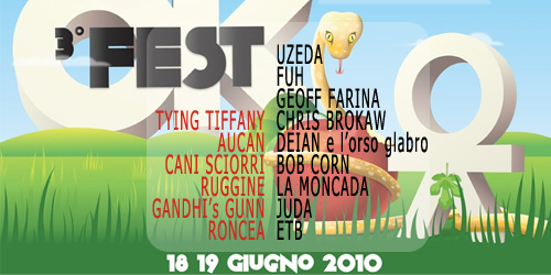 Ok Fest - Uzeda Aucan Geoff Farina e tanti altri a Cuneo!!